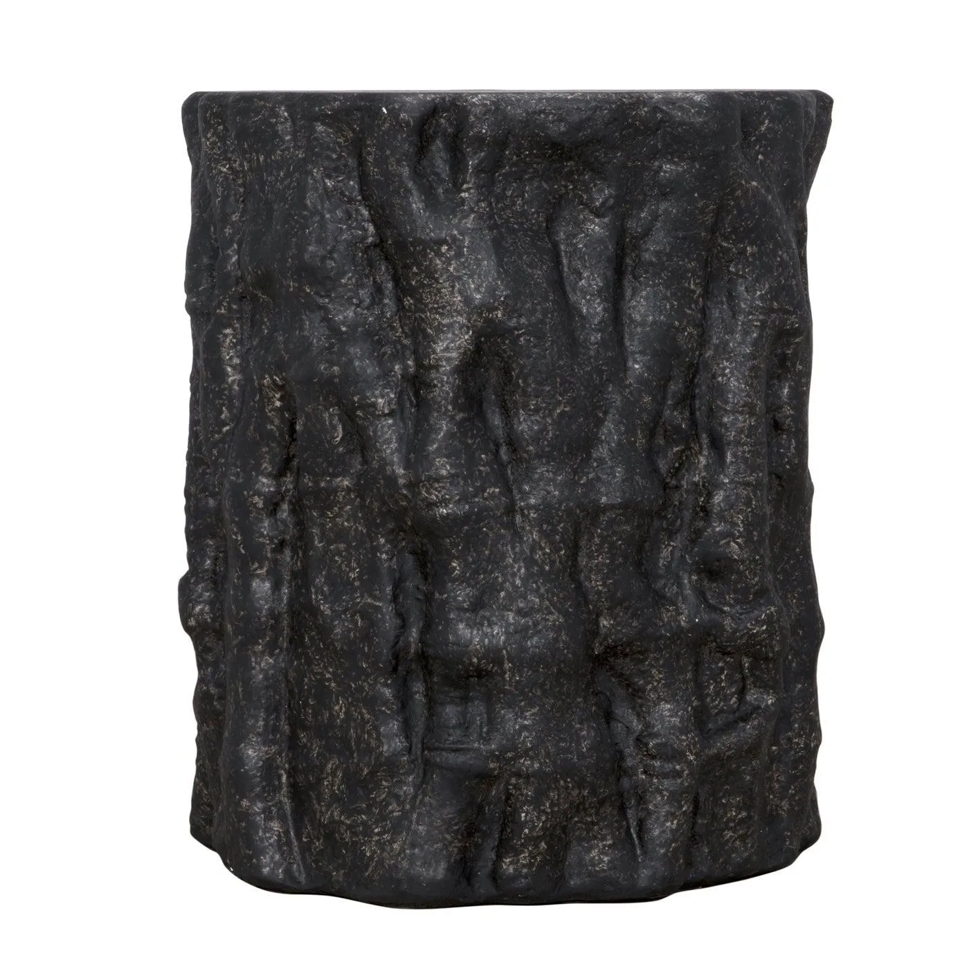 Damono Stool/Side Table, Black Fiber Cement