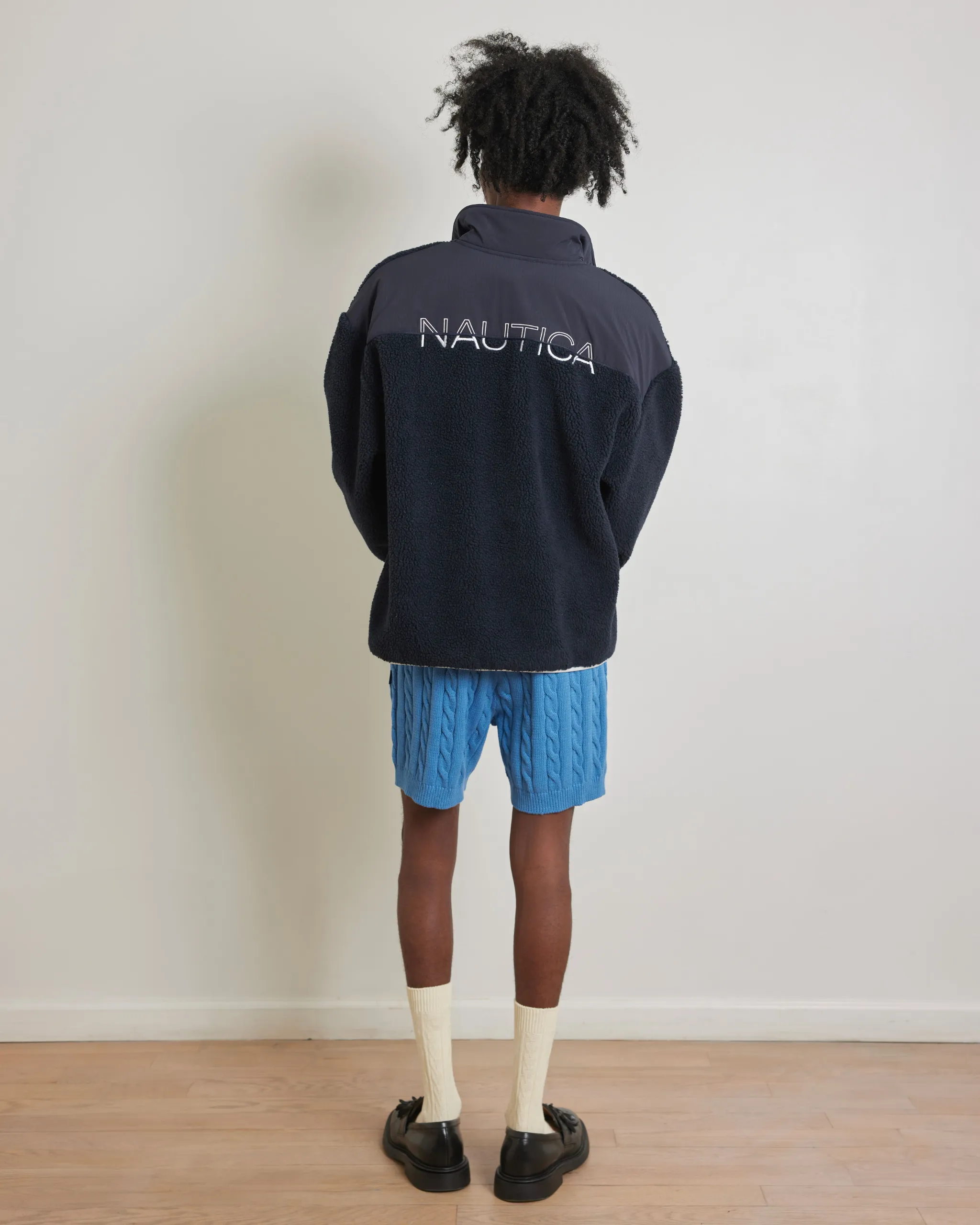 Dark Sapphire Sherpa Quarter ZIp