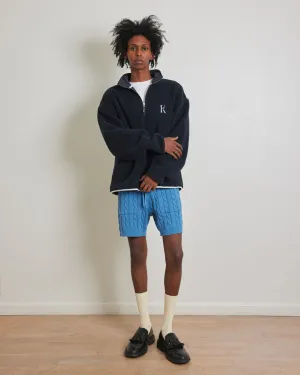 Dark Sapphire Sherpa Quarter ZIp