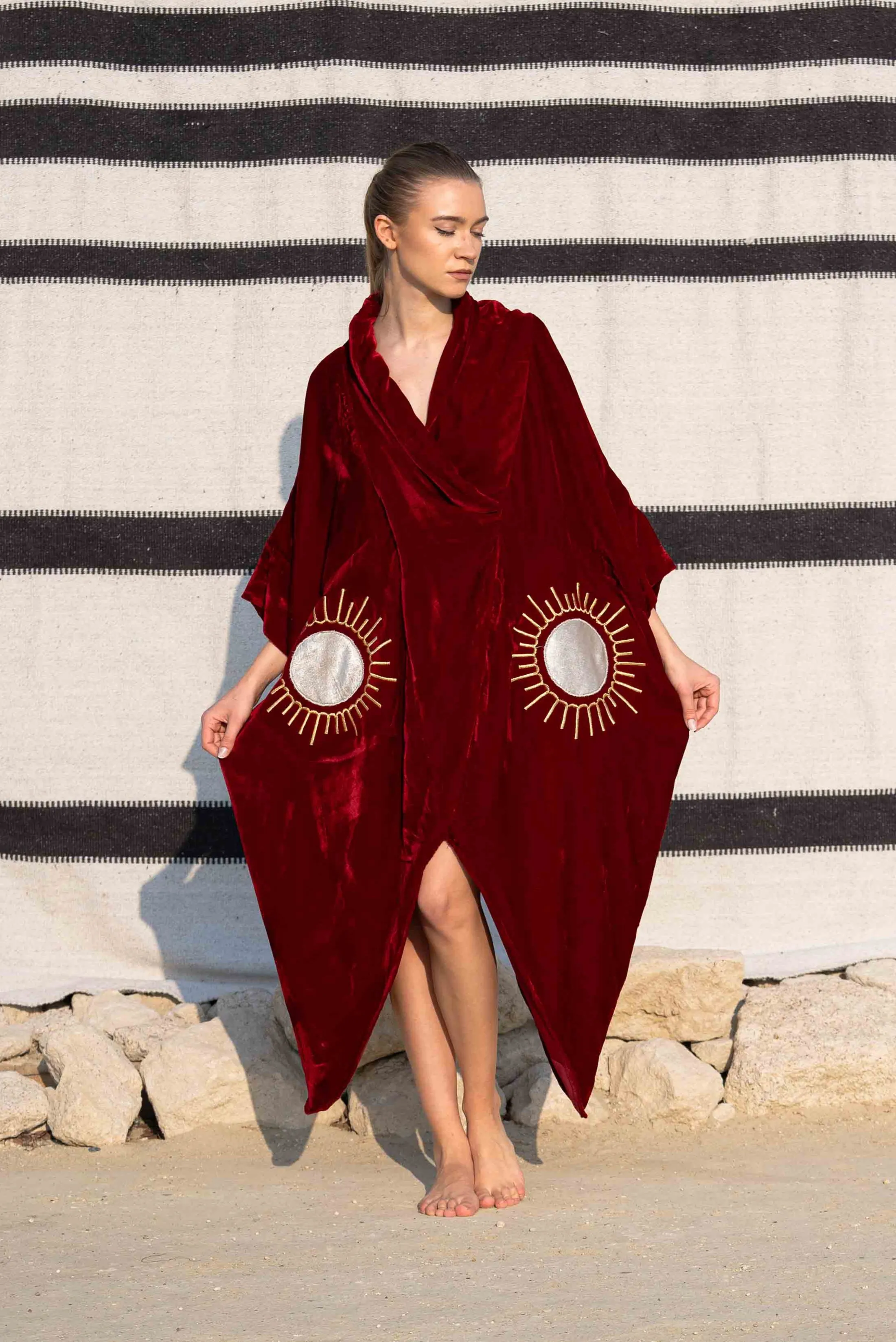 Deep Red - Sun Motif