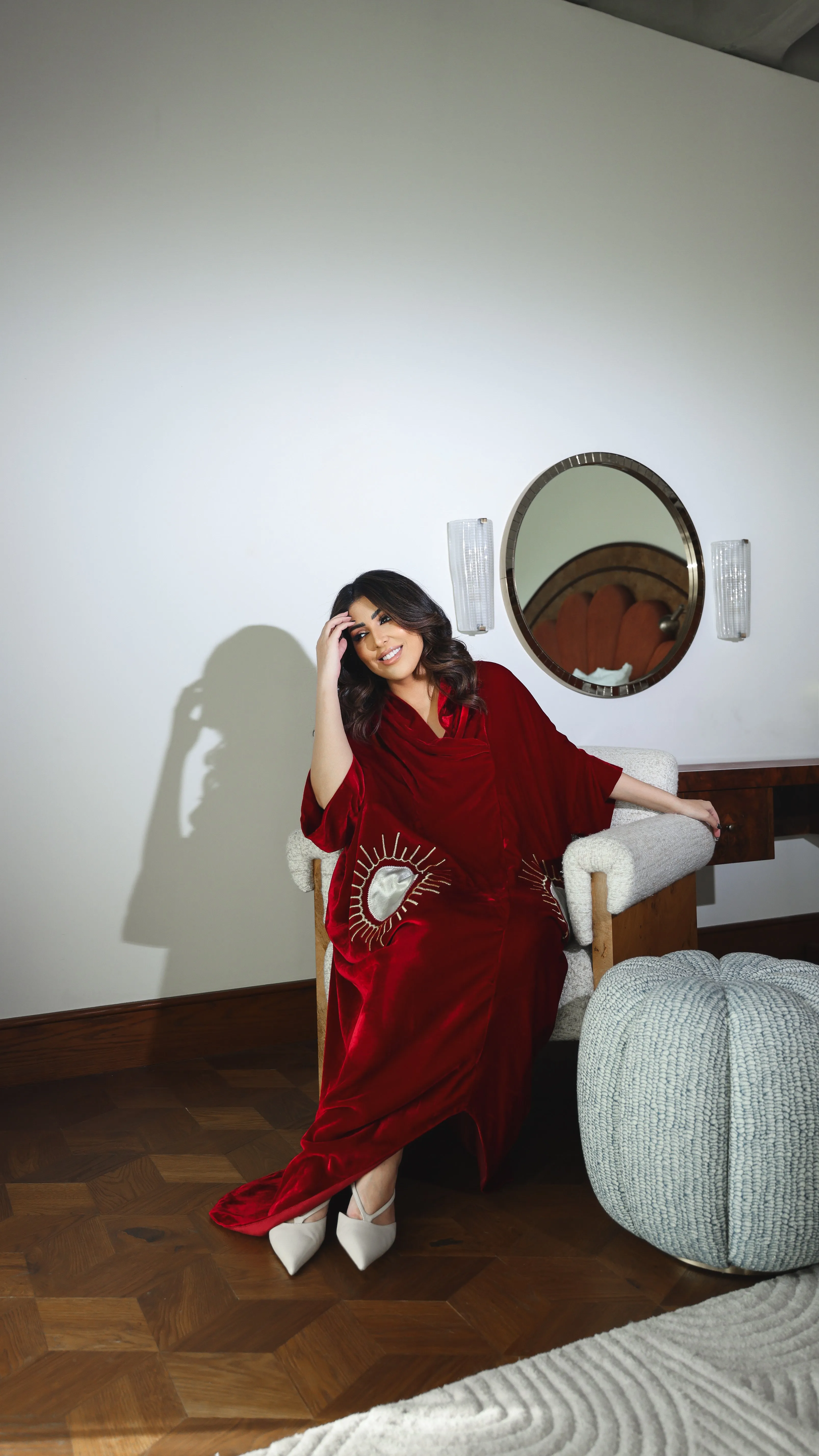 Deep Red - Sun Motif