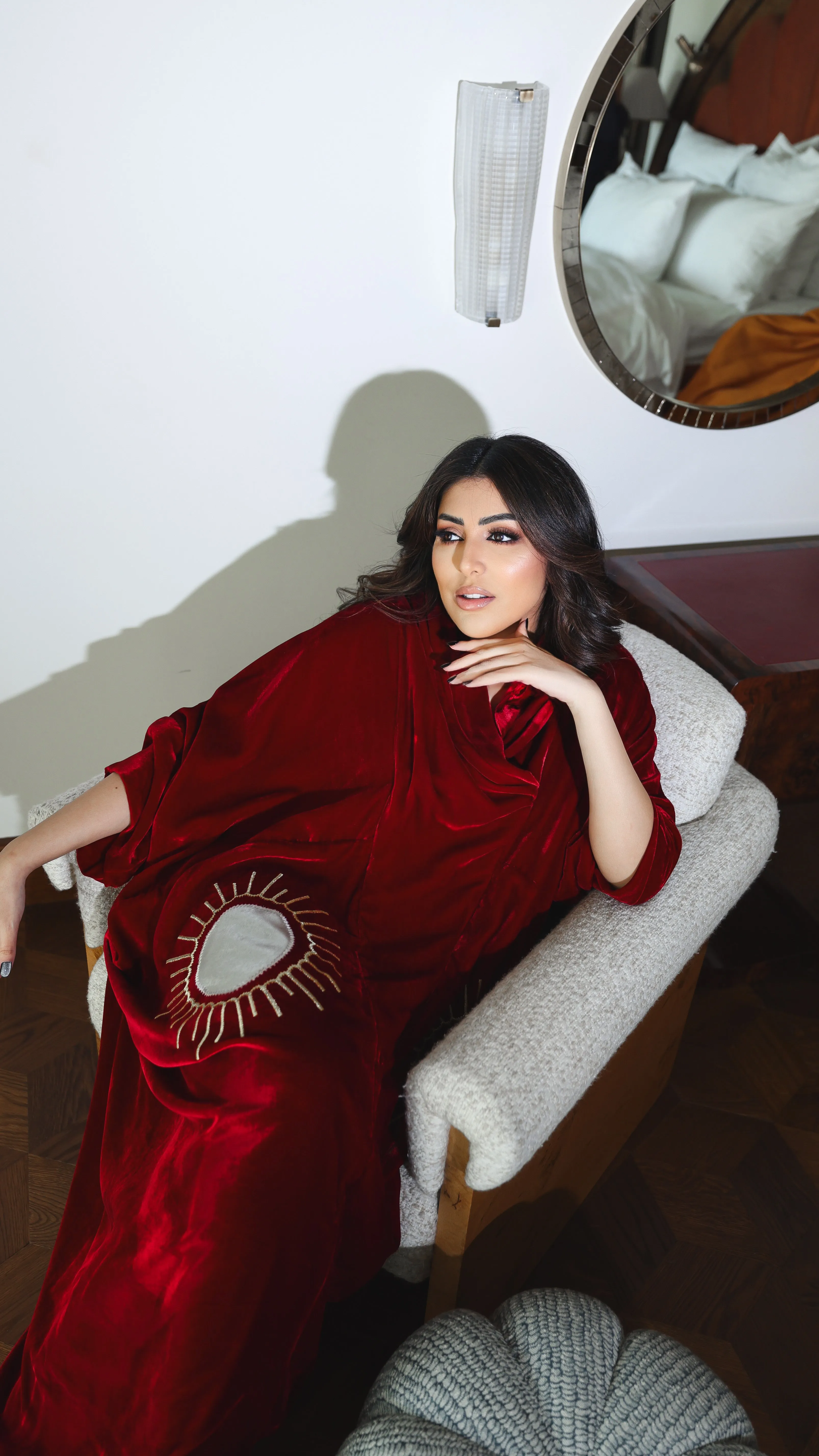 Deep Red - Sun Motif
