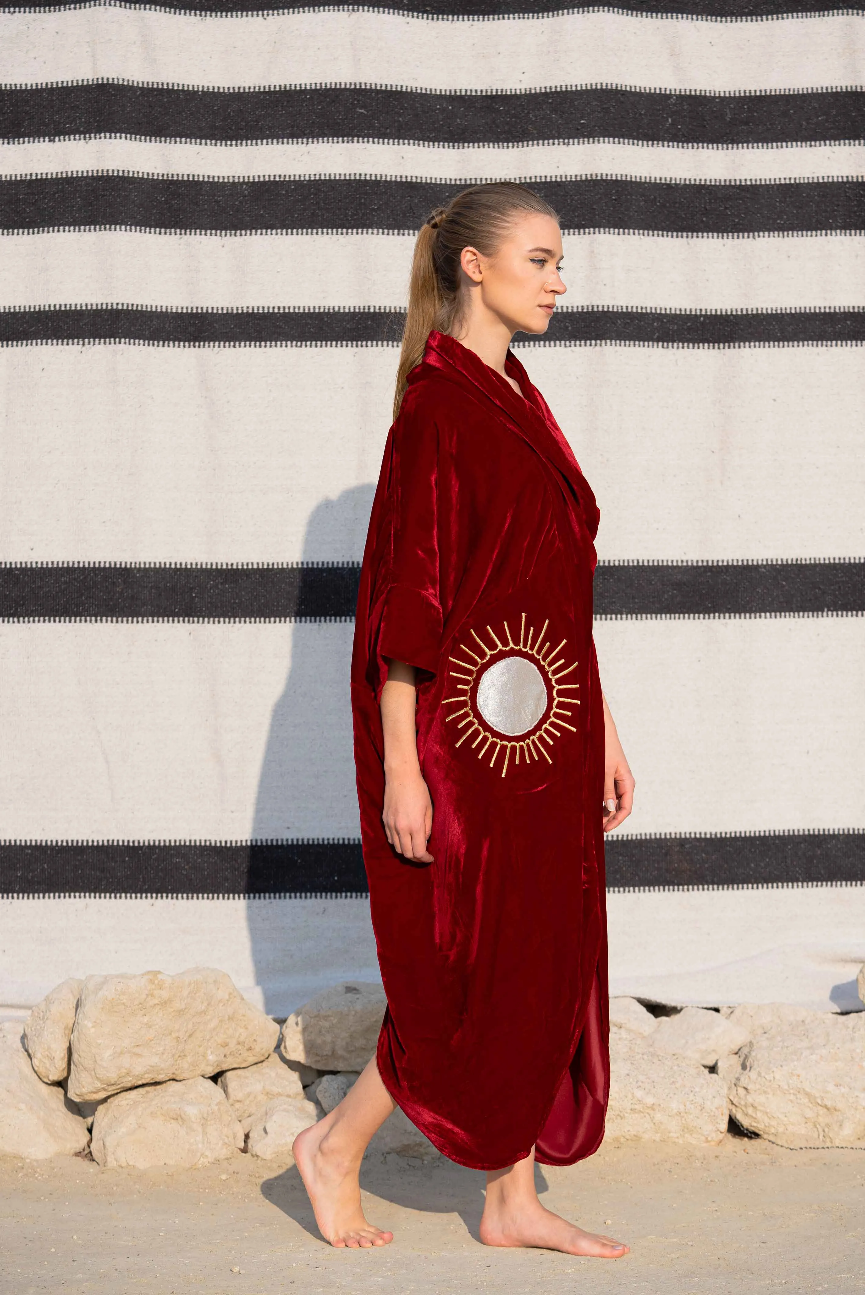 Deep Red - Sun Motif