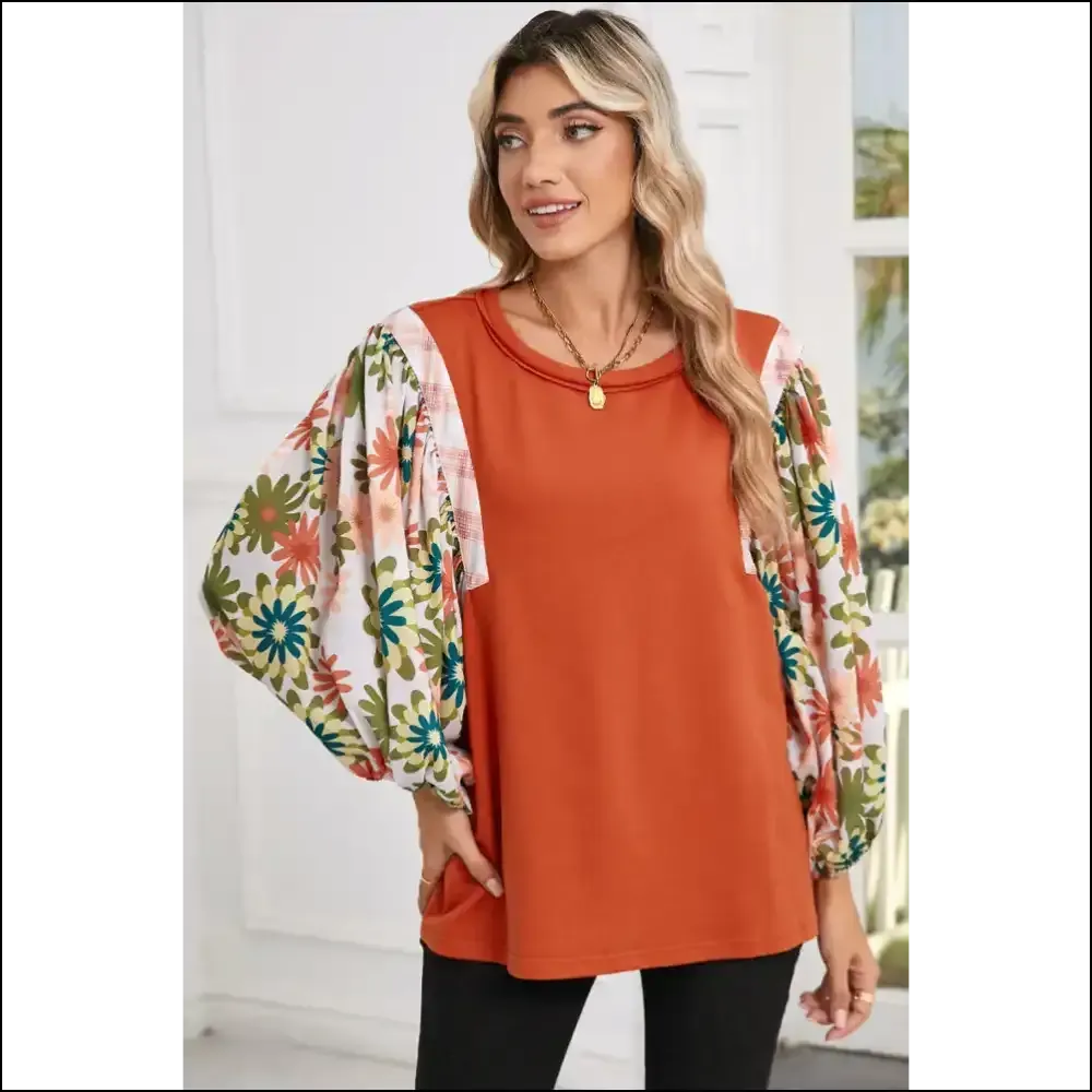 Desert Gold Floral Sleeve Top: Finally, a Reason to Ditch your Therapist 🌼 Needful Things