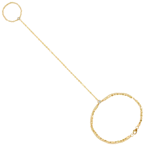 Diamond Bezel Demure Hand Chain