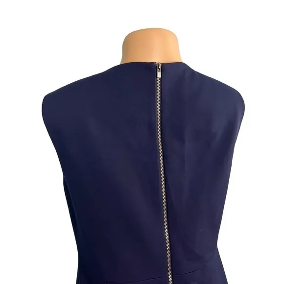 Diane Von Furstenberg Navy Blue A-line Dress