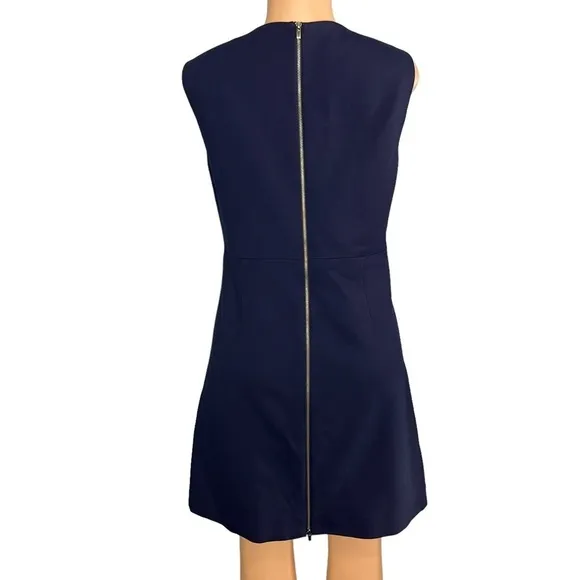 Diane Von Furstenberg Navy Blue A-line Dress