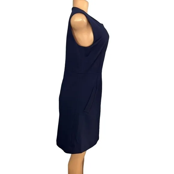 Diane Von Furstenberg Navy Blue A-line Dress