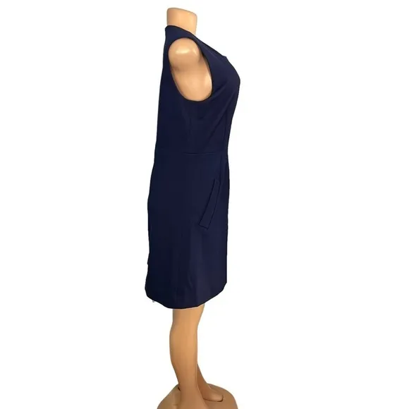 Diane Von Furstenberg Navy Blue A-line Dress