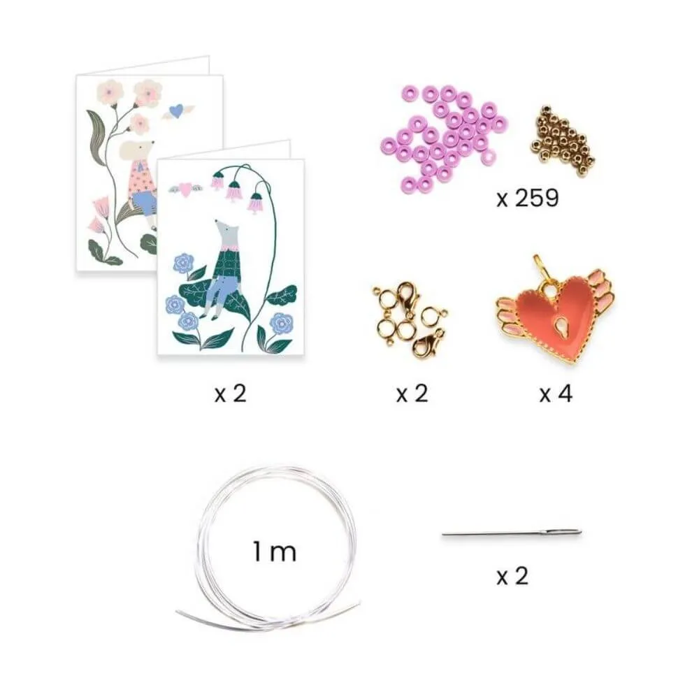 Djeco You & Me Heishi Hearts Beads Set