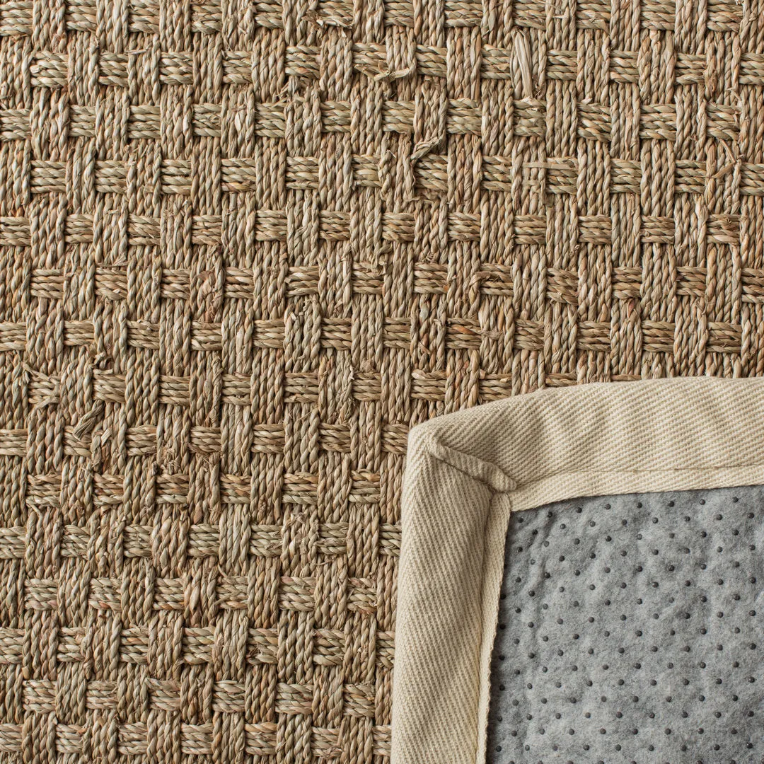 Dollard Natural Fiber Seagrass Rug Breakwater Bay Rug Size: Square 9'