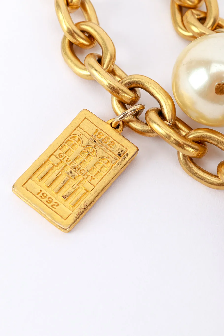 Double Chain Souvenir Charm Necklace