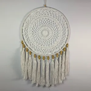 Dreamcatcher White with Tassels 32cm NEW!