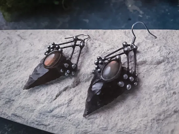 Earrings from Natural Stone