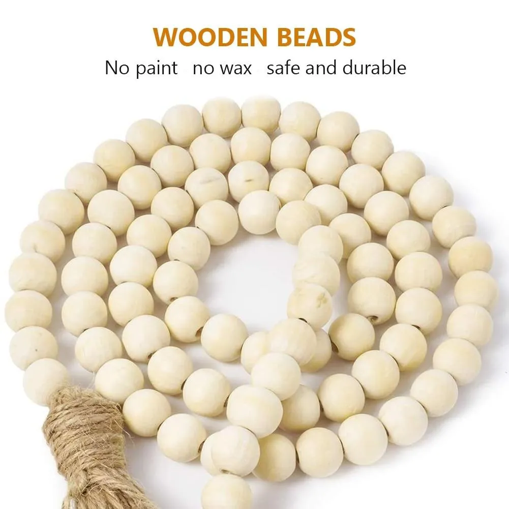 Earth Decor Wooden Bead Garland