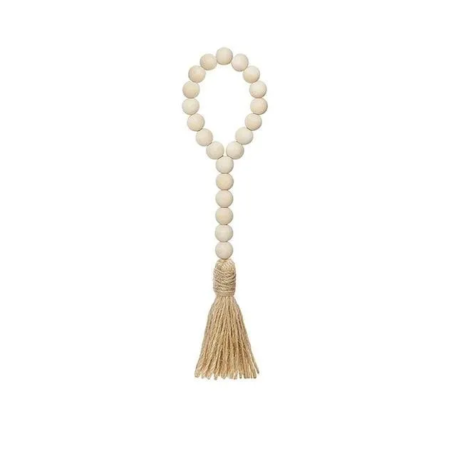 Earth Decor Wooden Bead Garland