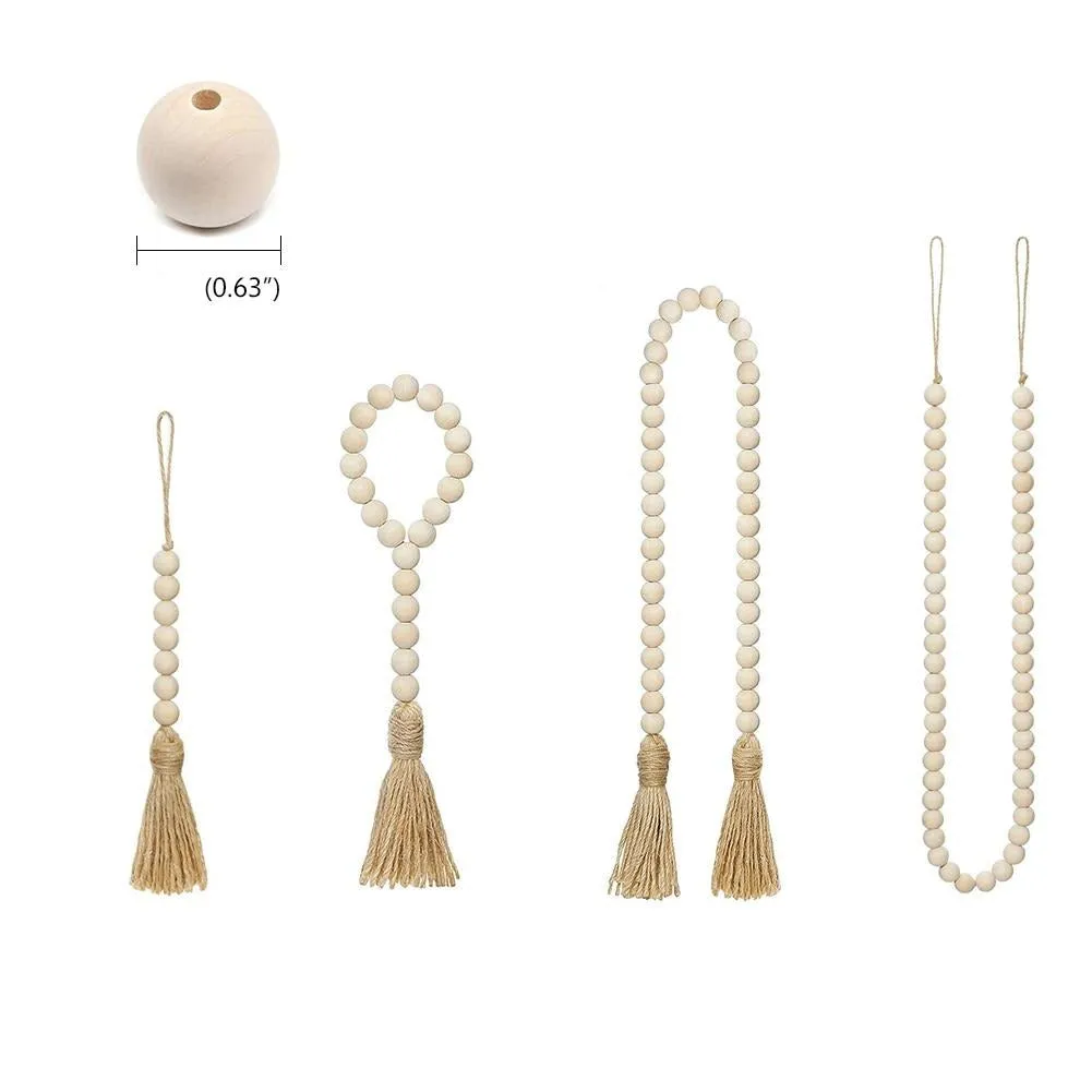 Earth Decor Wooden Bead Garland