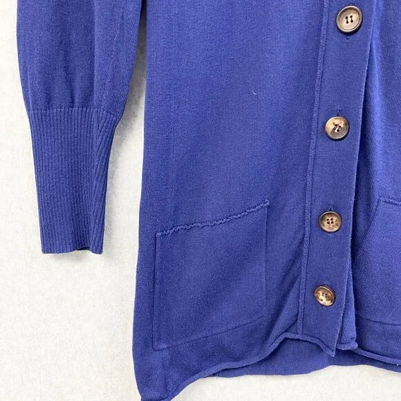 Eileen Fisher Cardigan Sweater Womens Large Organic Cotton Cashmere Minimalist