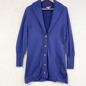 Eileen Fisher Cardigan Sweater Womens Large Organic Cotton Cashmere Minimalist