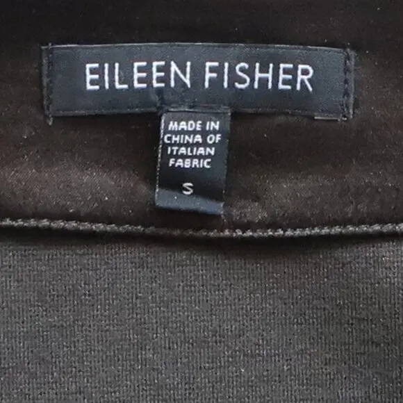 Eileen Fisher Military Green Stretchy Ponte Career Pencil Skirt Size Small S