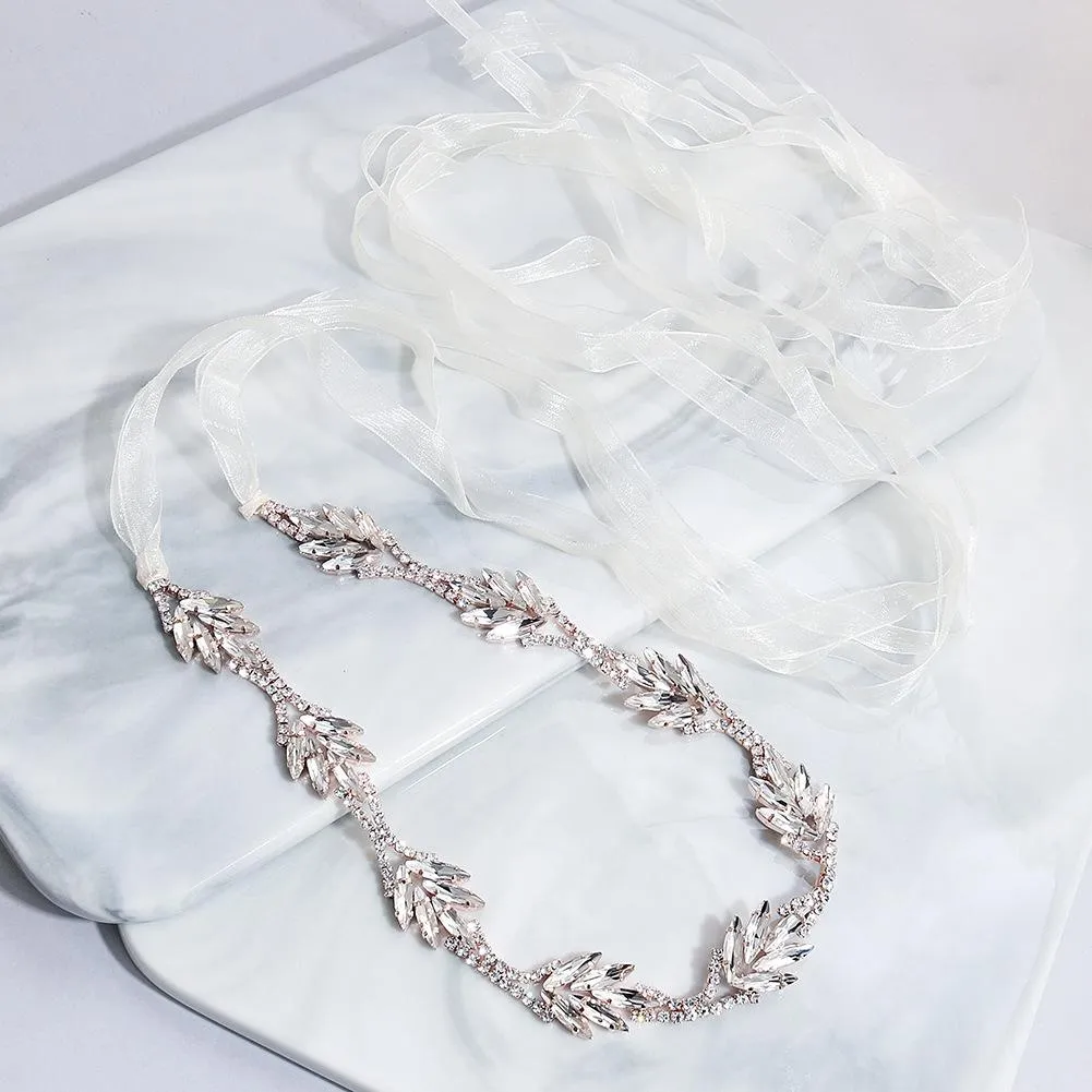 Elegant Jewelry Chain Alloy Rhinestone Evening Dress Waist Chain