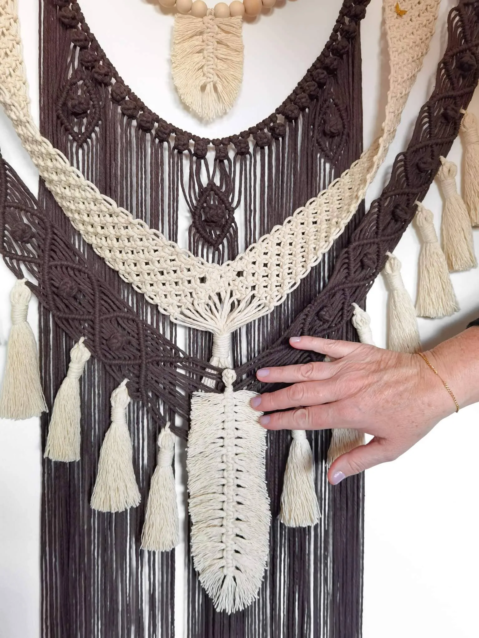 Embrace Wall Panel - Macrame
