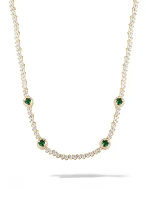 Emerald Tennis Necklace