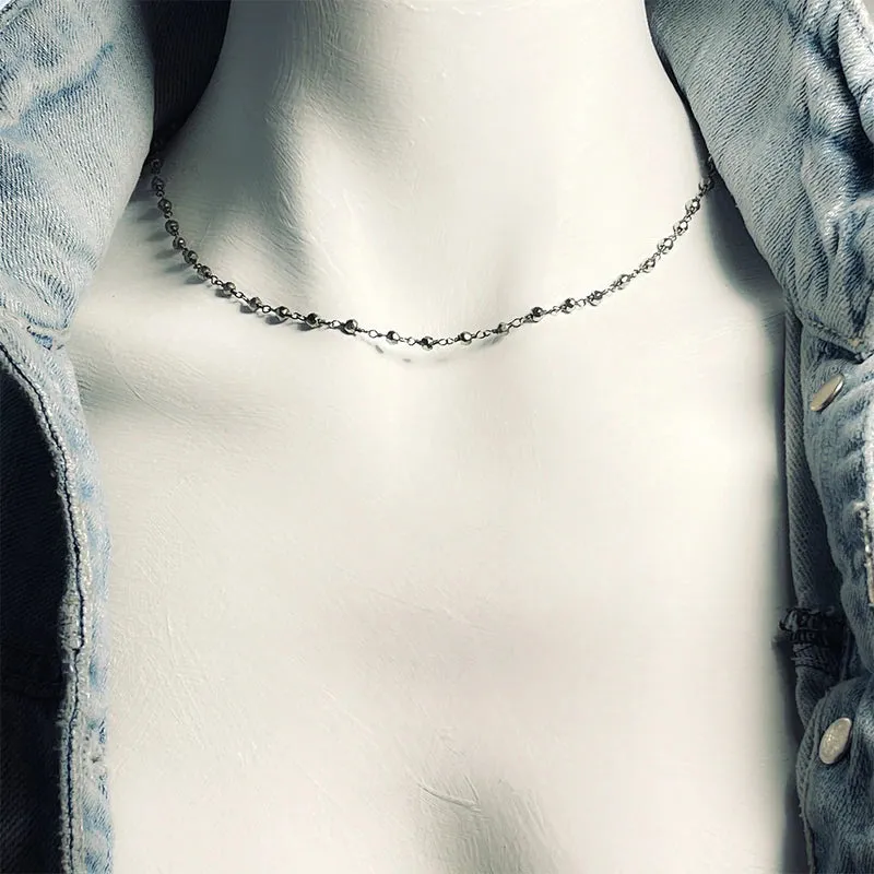 Emily Pyrite 16" Princess Necklace
