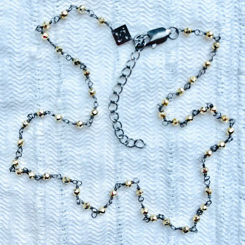 Emily Pyrite 16" Princess Necklace
