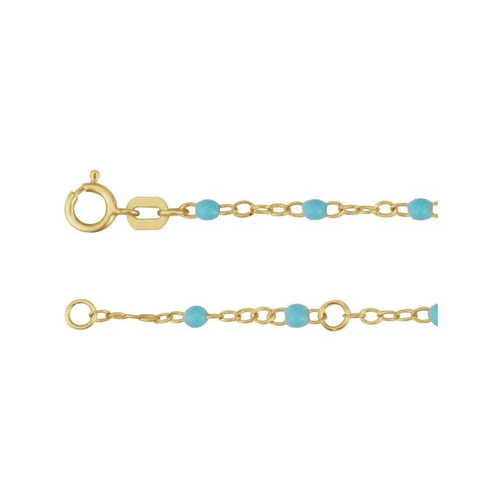 Enamel Bead Necklace