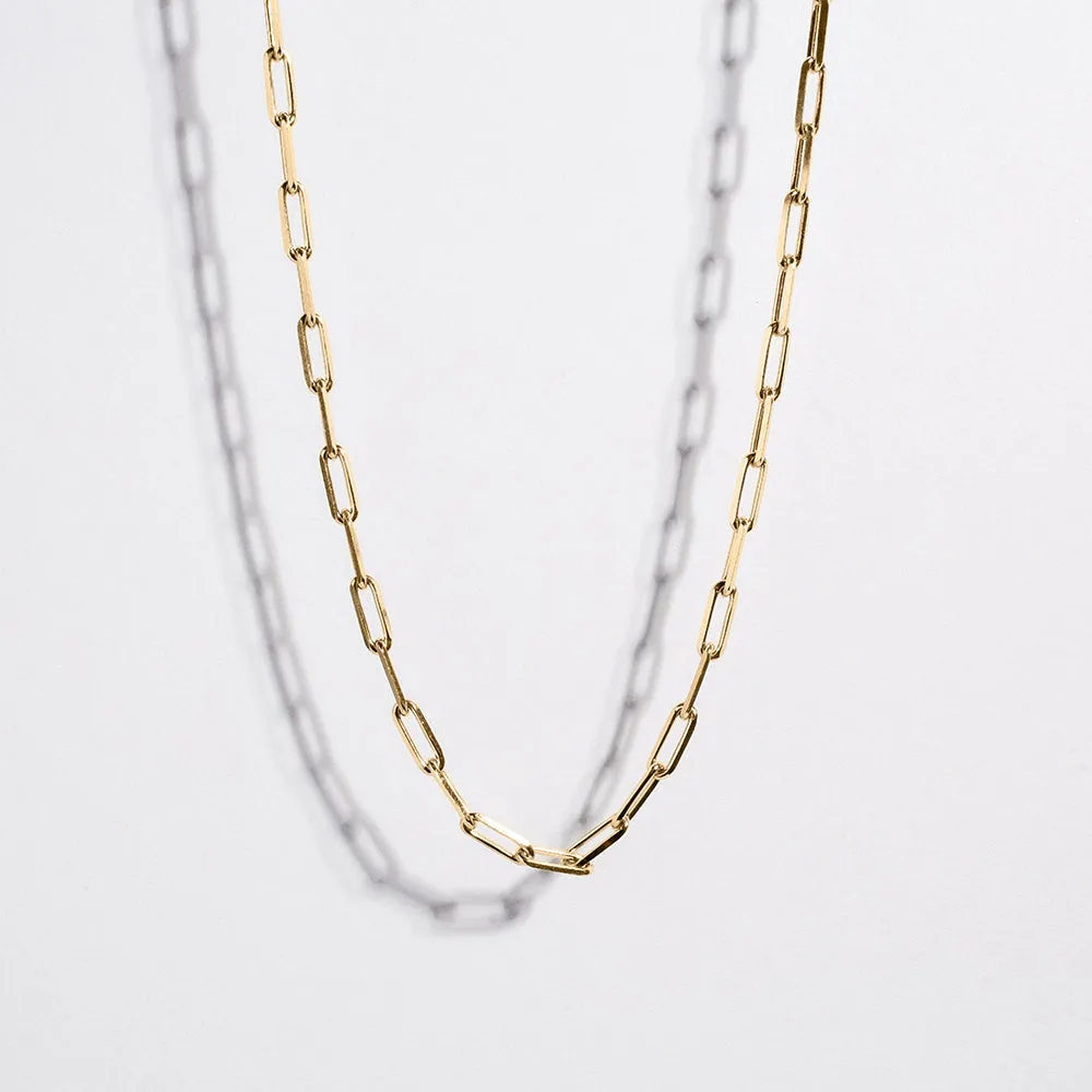 ESSENTIAL PAPERCLIP CHAIN | 14K GOLD
