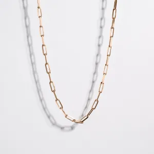 ESSENTIAL PAPERCLIP CHAIN | 14K GOLD