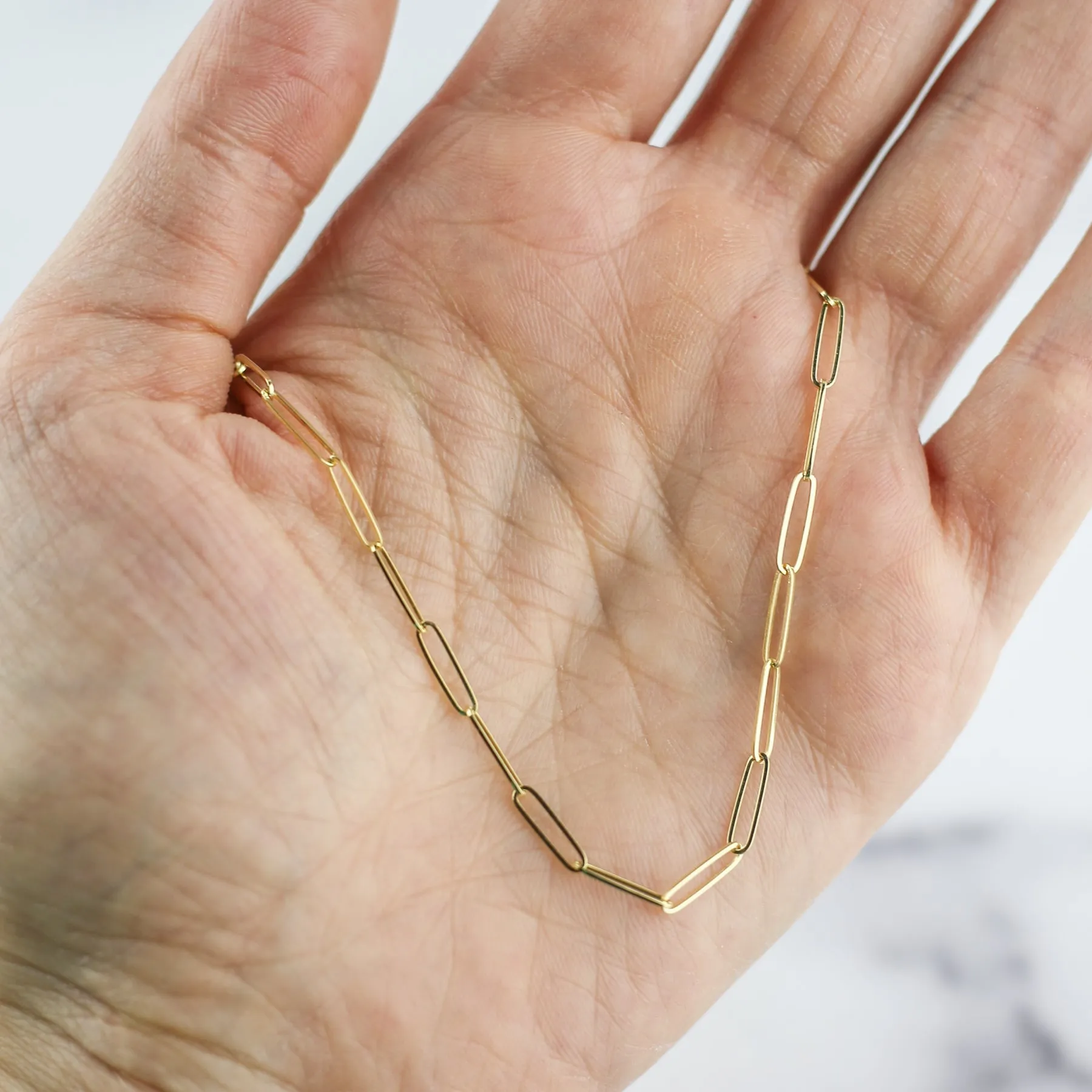 ESSENTIAL PAPERCLIP CHAIN | 14K GOLD