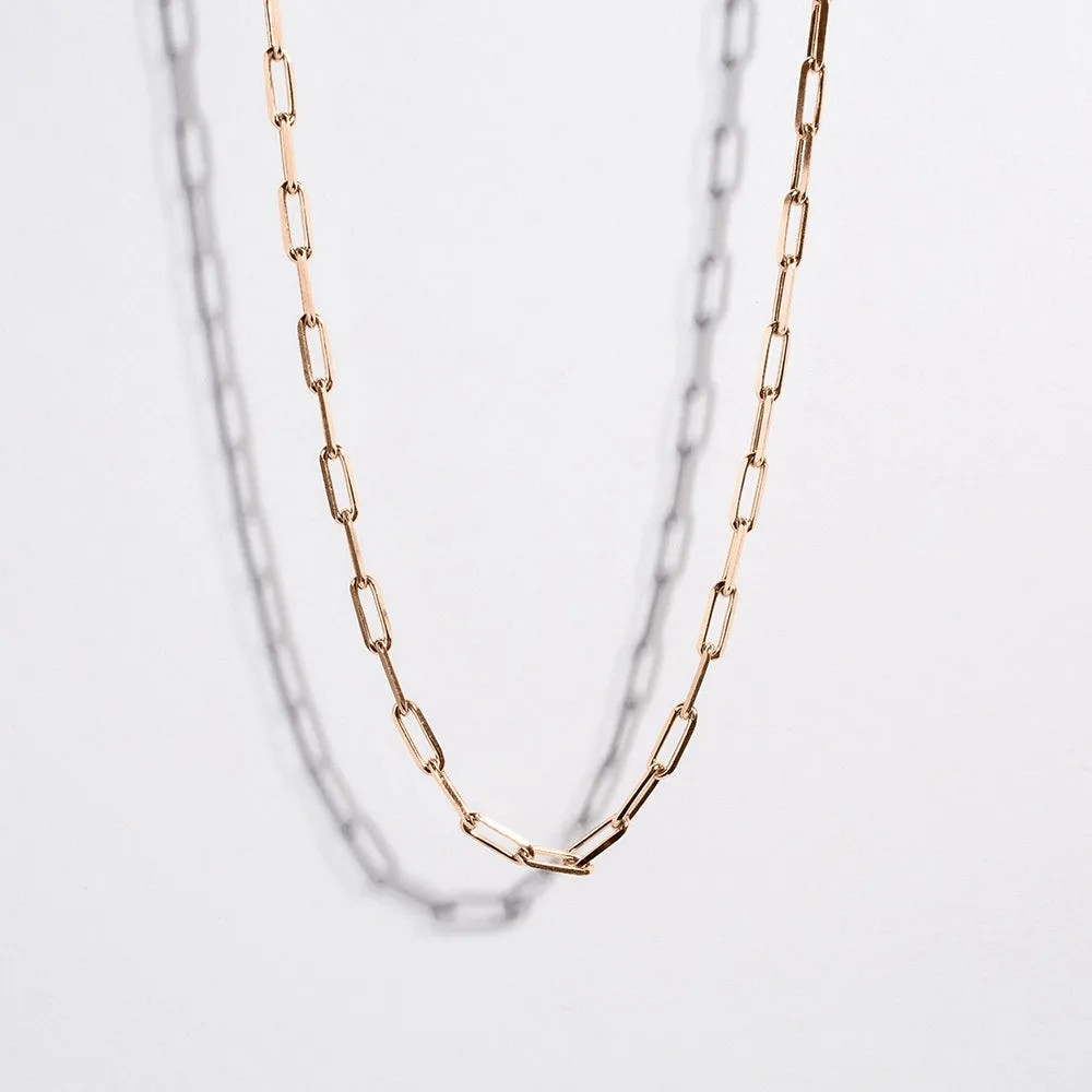ESSENTIAL PAPERCLIP CHAIN | 14K GOLD