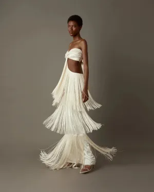 Ethnic Ambel Women White Dress