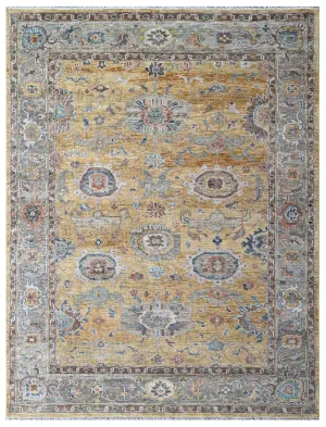Ethnic Gold Wool Carpet