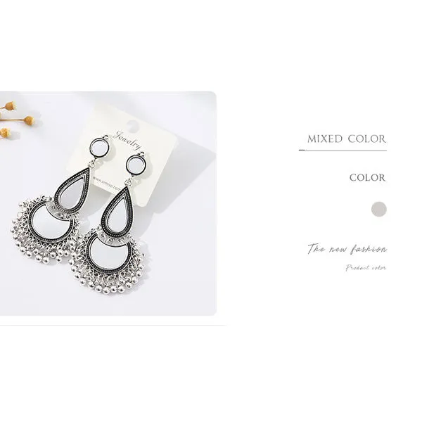 Ethnic Statement Drop Earrings