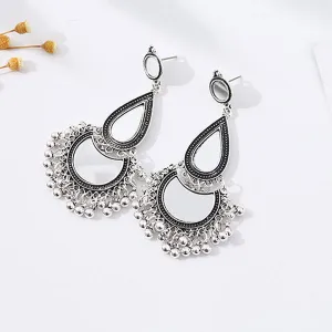 Ethnic Statement Drop Earrings