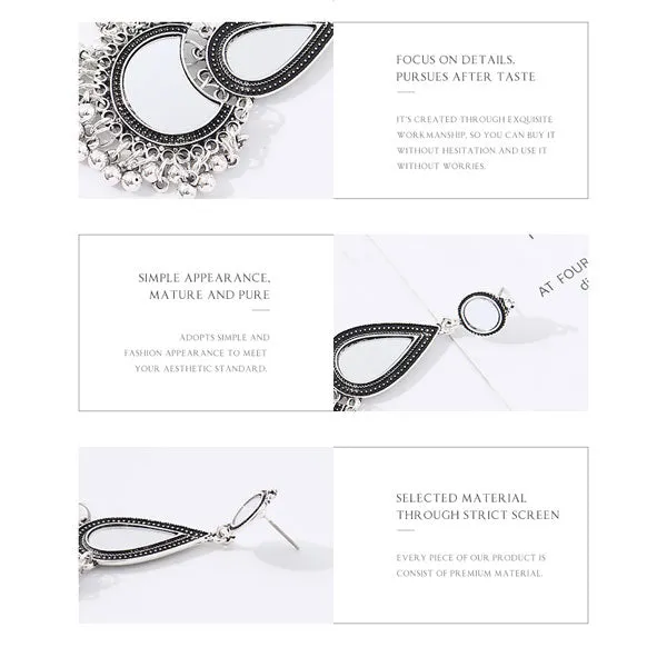 Ethnic Statement Drop Earrings