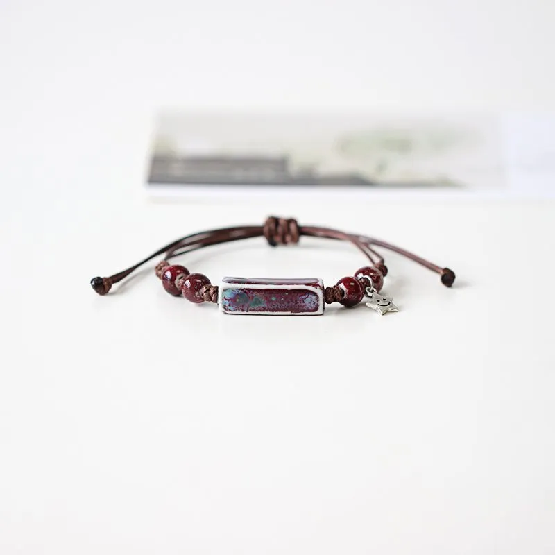 Ethnic Style Handmade Ceramic Bracelet