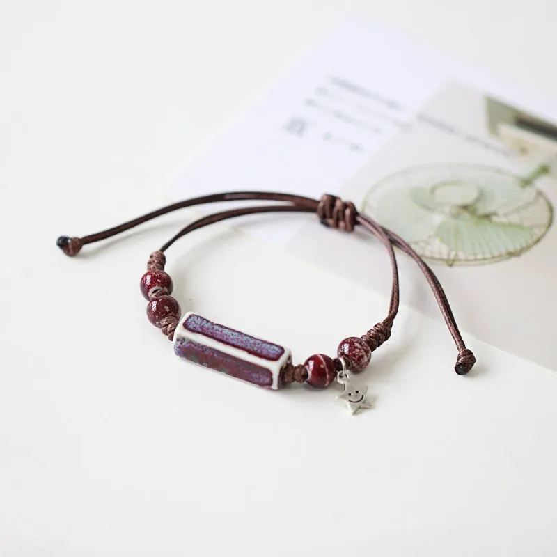 Ethnic Style Handmade Ceramic Bracelet