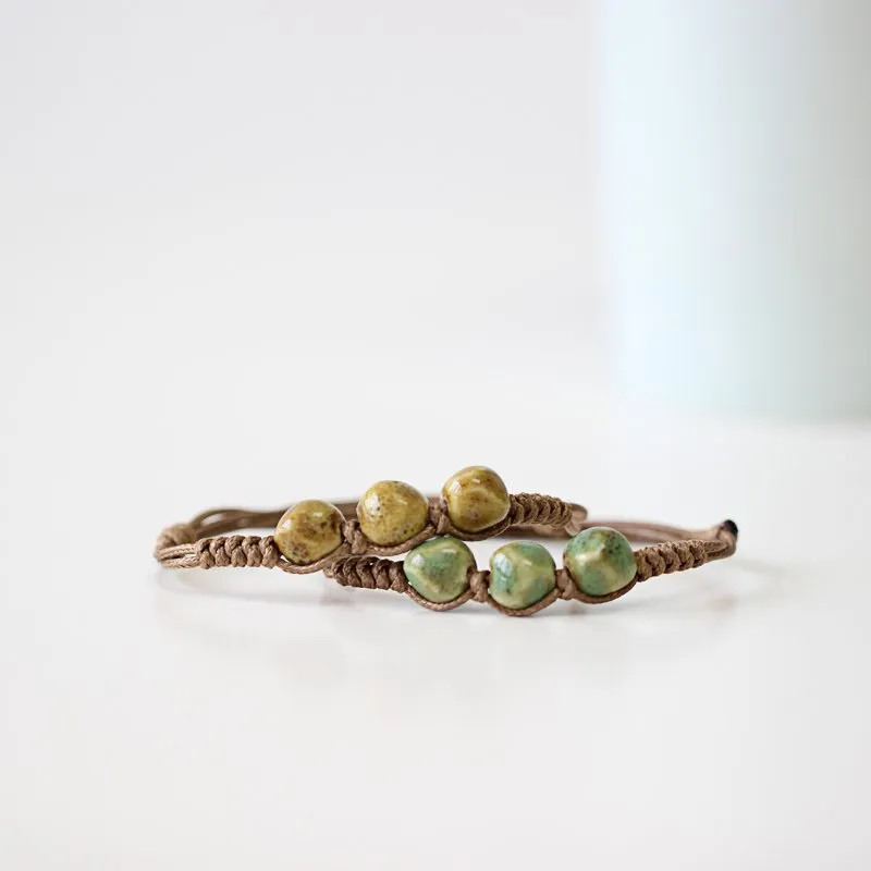 Ethnic Style Handmade Ceramic Bracelet
