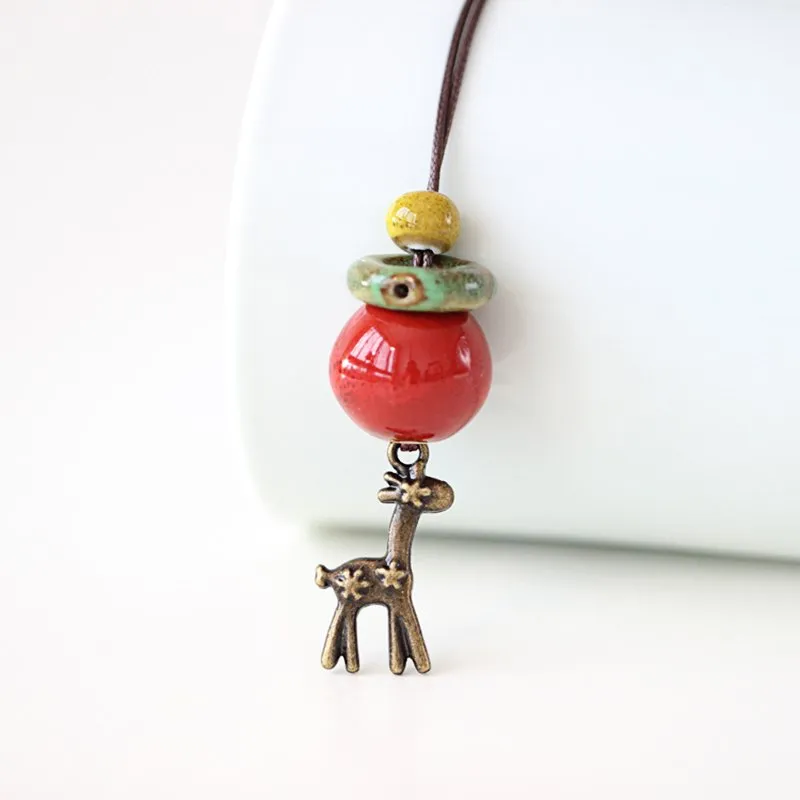 Ethnic Style Handmade Ceramic Necklace
