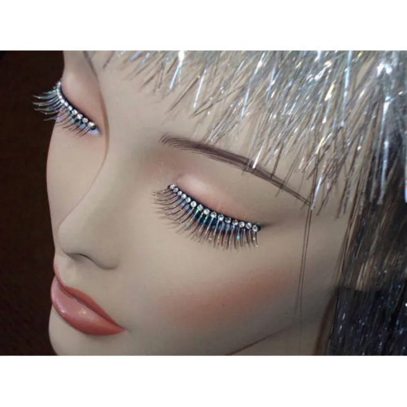 Eyelashes-Black and Tinsel Lashes with Crystals