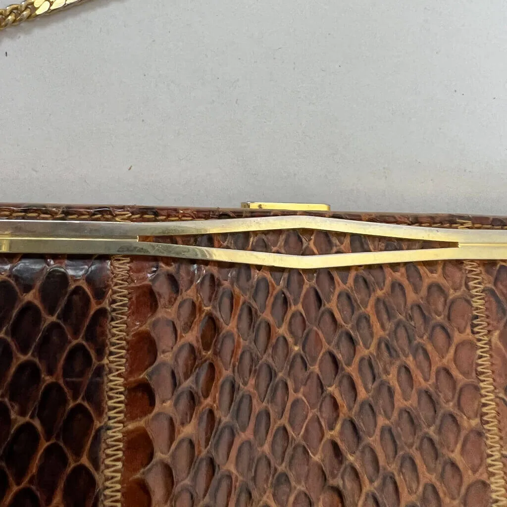 Faigen Vintage Snakeskin Handbag