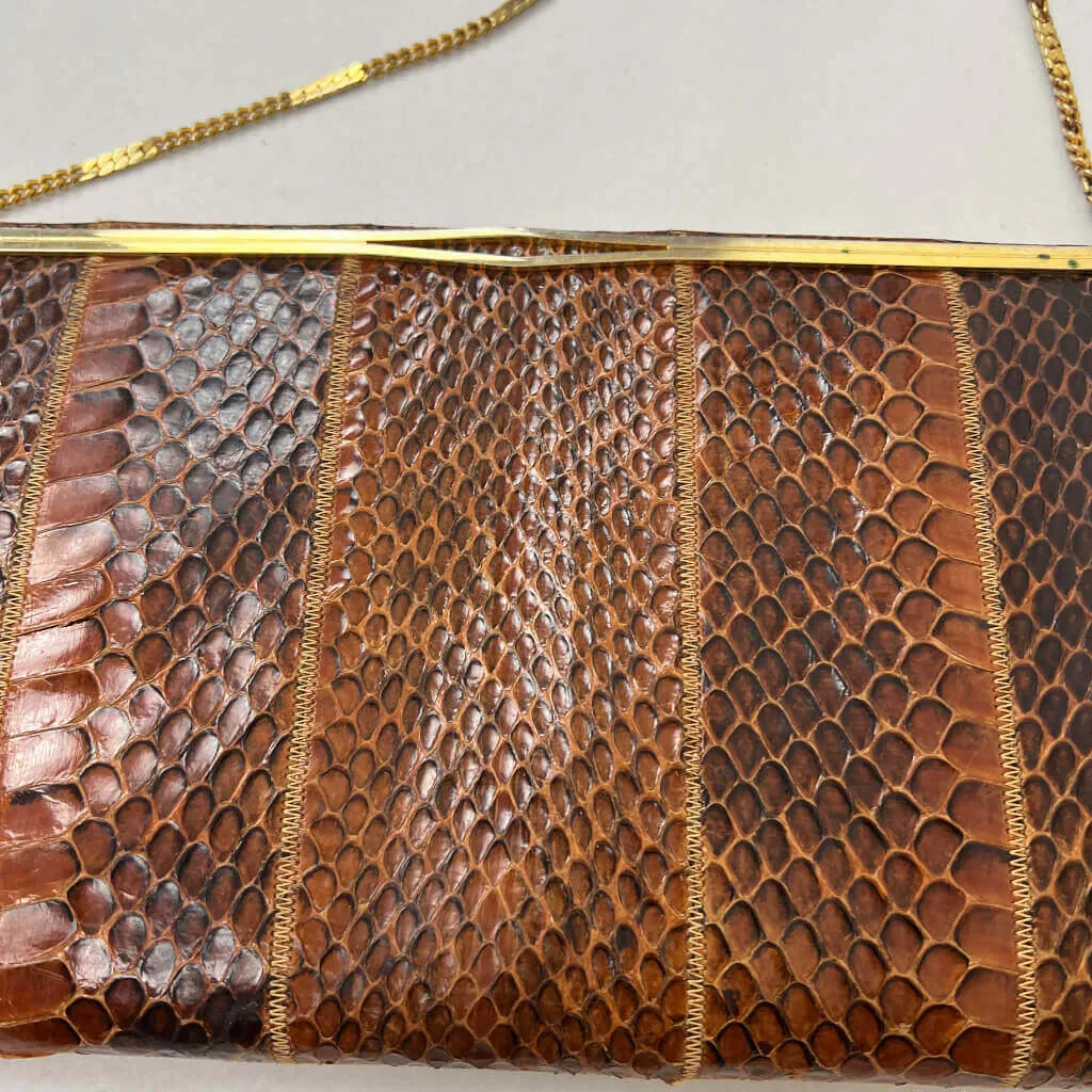 Faigen Vintage Snakeskin Handbag