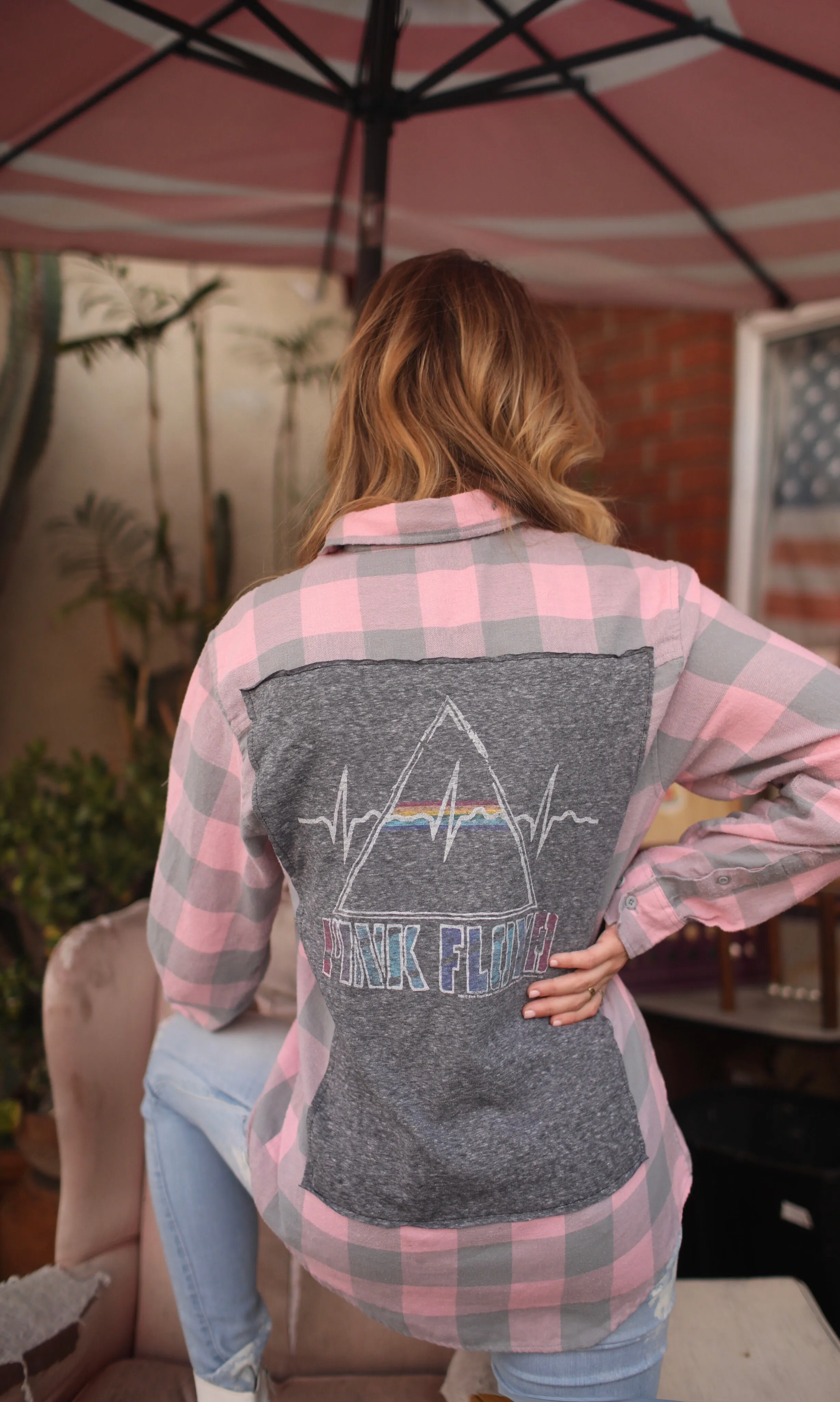 Falling For You Pink Floyd Vintage Flannel