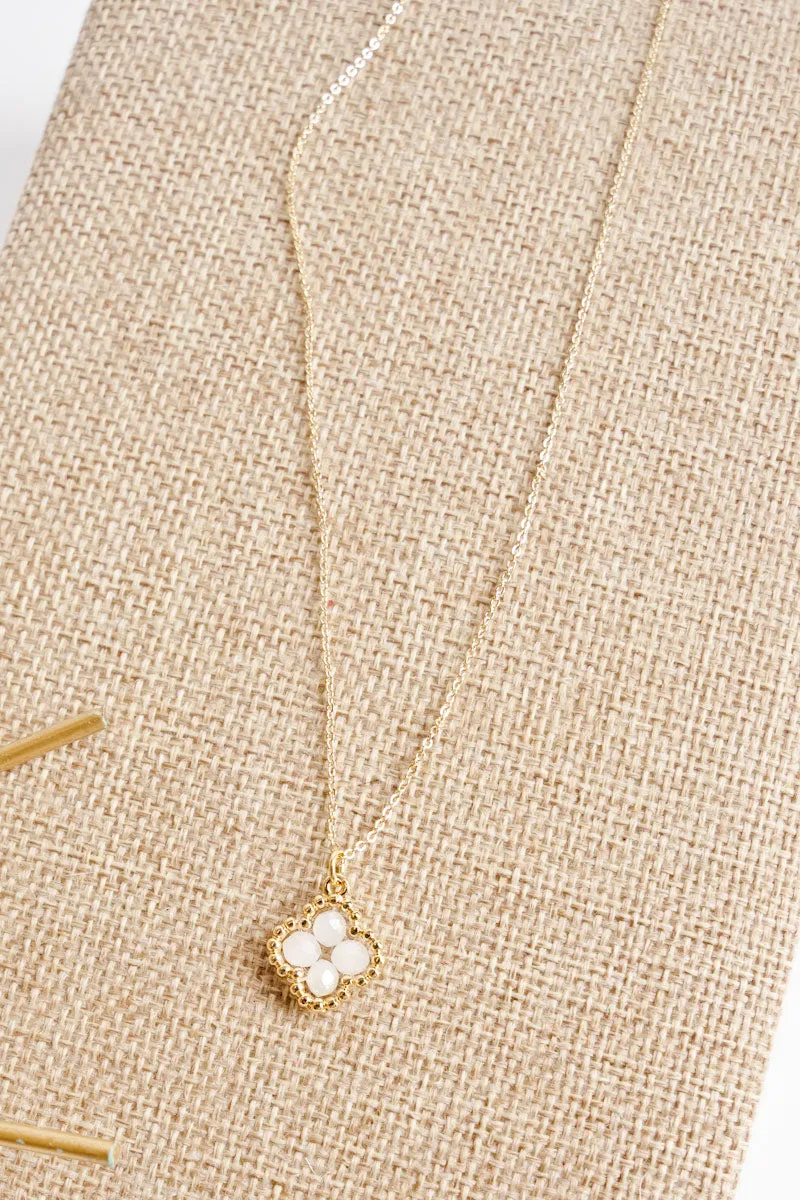 Farah White Morocco Necklace