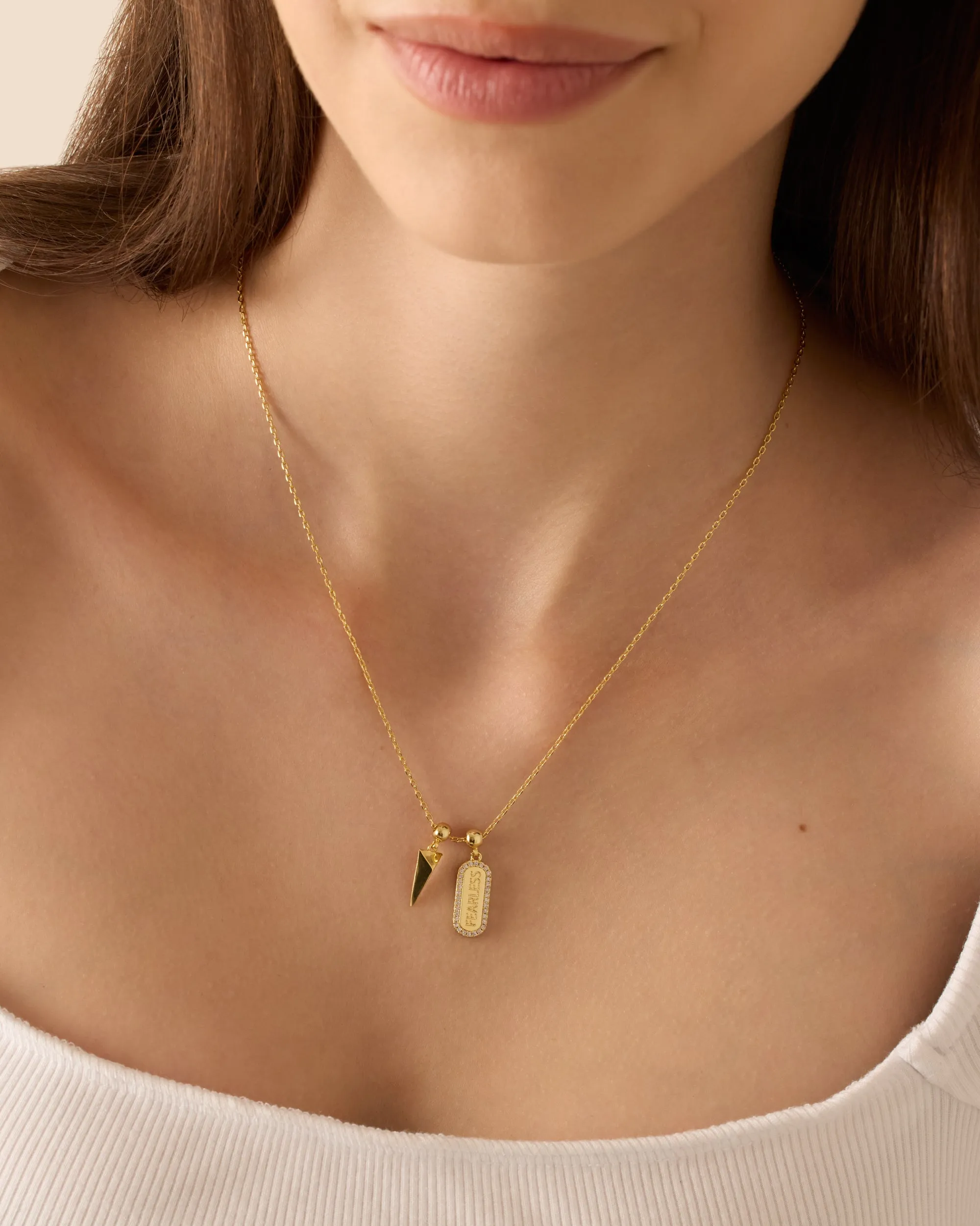 Fearless Mood Charm Necklace