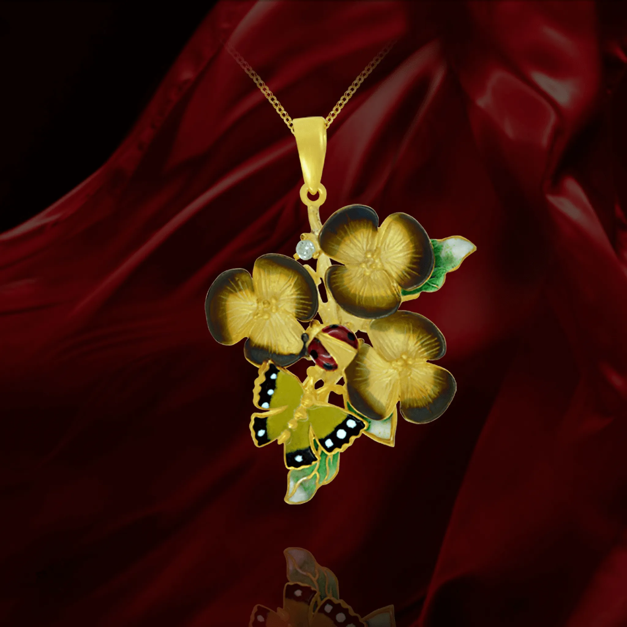 Filigree Butterfly Pendant